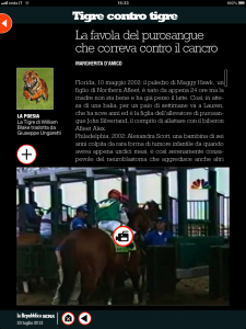Tigre contro tigre - Il purosangue che correva contro il cancro - di Margherita d'Amico - Repubblica sera